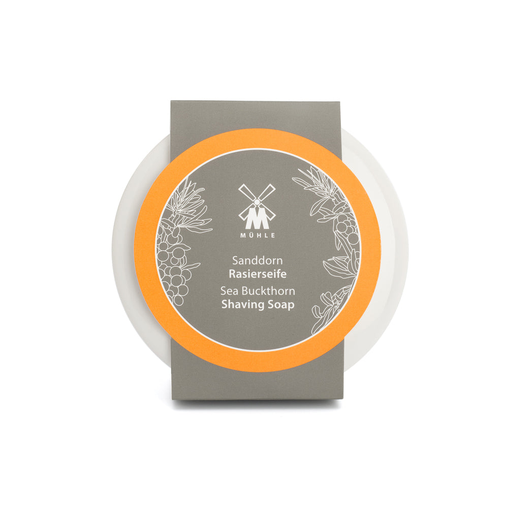 Muhle Shaving Soap in Porcelain Bowl - Sea Buckthorn 100g