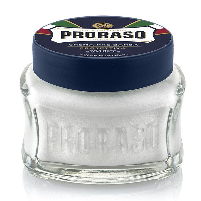 Proraso Pre-Shave Cream Protective with Aleo & Vitamin E 100ml - Blue