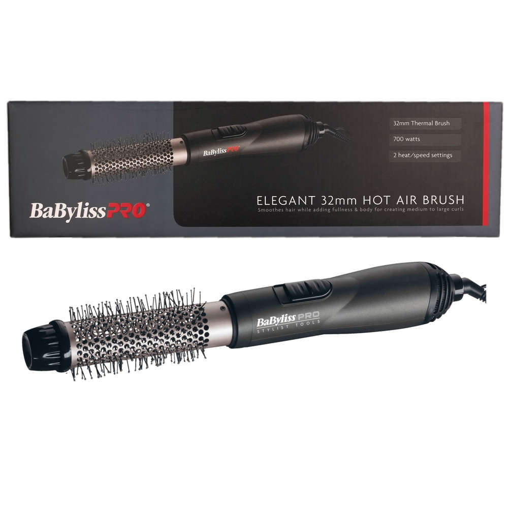 BaByliss PRO Elegant Hot Air Brush - 32mm with package
