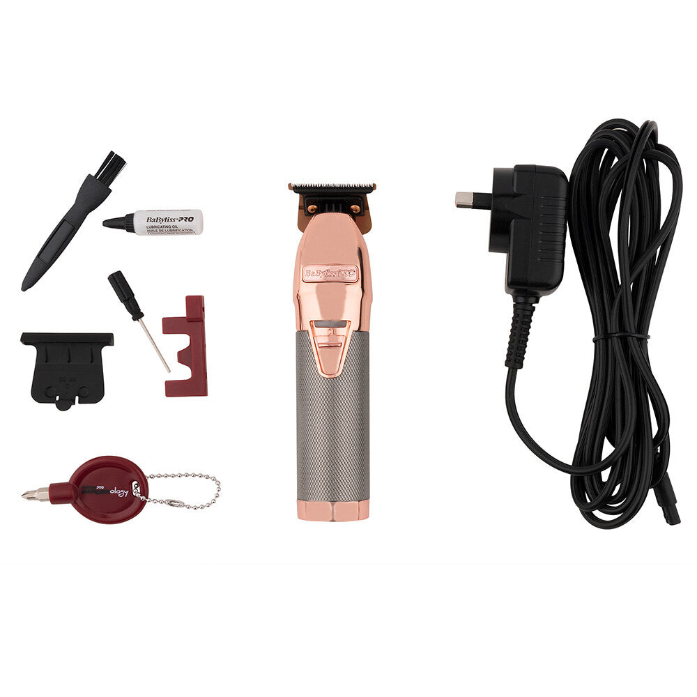 BaByliss PRO Skeleton Rose Gold FX Outliner Lithium Hair Trimmer - FX787RGA