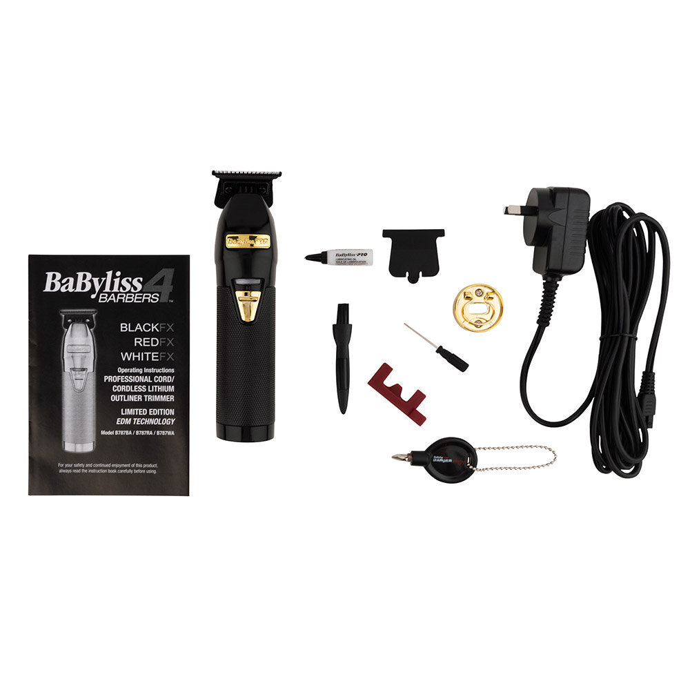 BaBylissPRO BlackFX Skeleton Lithium Hair Trimmer FX787B