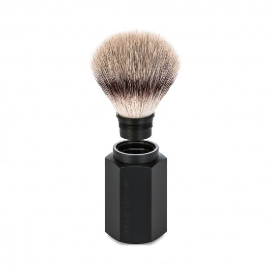 Muhle Hexagon Synthetic Silvertip Shaving Brush 31 M HXG Graphite