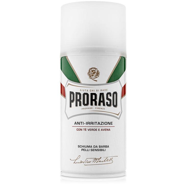 Proraso Shaving Foam Sensitive Green Tea & Oatmeal 300ml - White