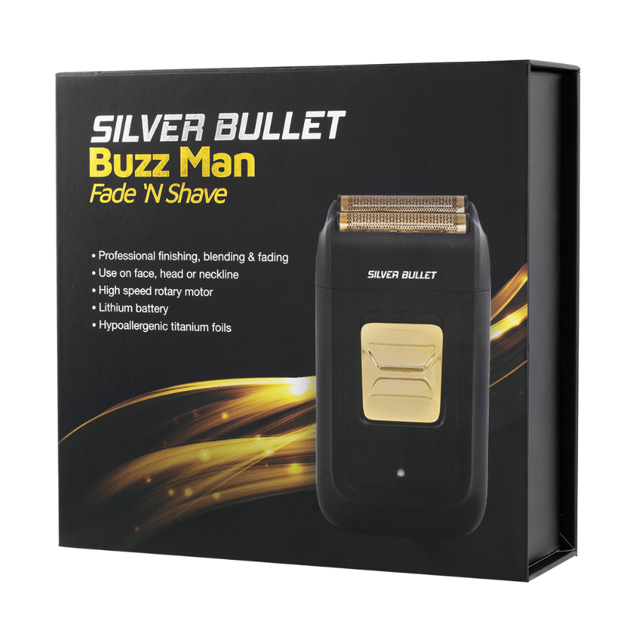 Silver Bullet BuzzMan Fade ‘N Shave Gold Foil Shaver